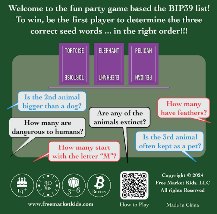 BIP39: A Bitcoin Seed Phrase Game