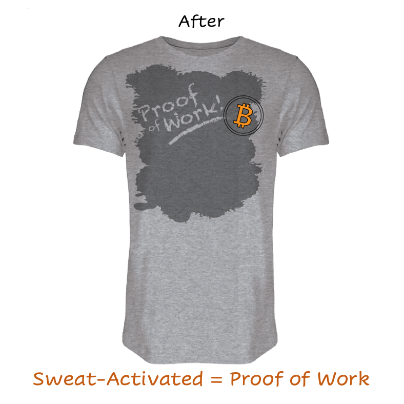 "Proof of Work" Sweat-Activated T-Shirt - Free Market Kids