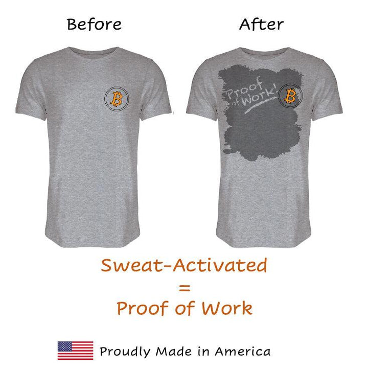 "Proof of Work" Sweat-Activated T-Shirt - Free Market Kids